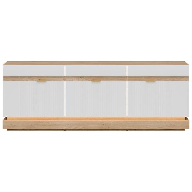 Tv Tisch Milton ML01 eiche crem torro weiß
