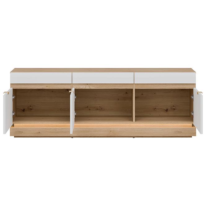 Tv Tisch Milton ML01 eiche crem torro weiß