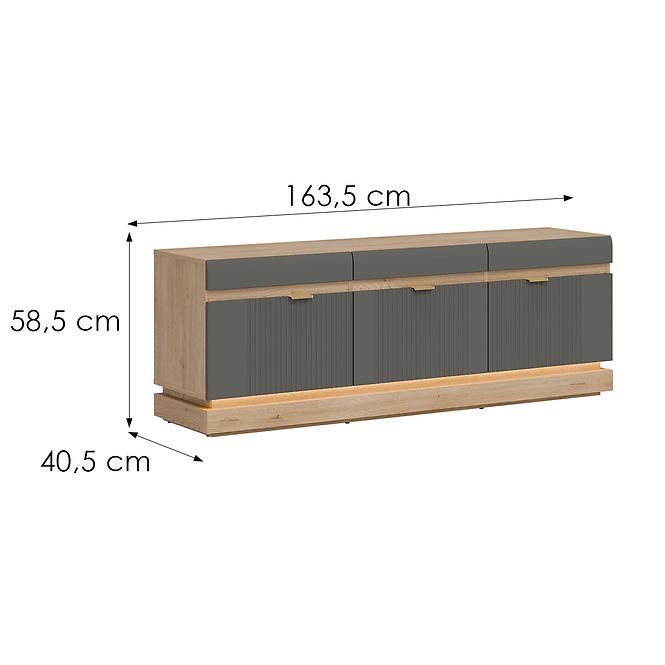 Tv Tisch Milton ML01 eiche crem torro grau