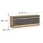 Tv Tisch Milton ML01 eiche crem torro grau,2