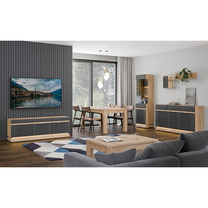 Tv Tisch Milton ML01 eiche crem torro anthrazit