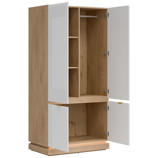 Schrank 2D Milton ML08 Dąb crem torro weiß