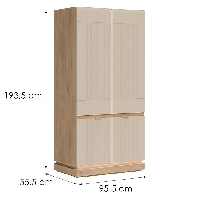 Schrank 2D Milton ML08 Dąb crem torro kremona