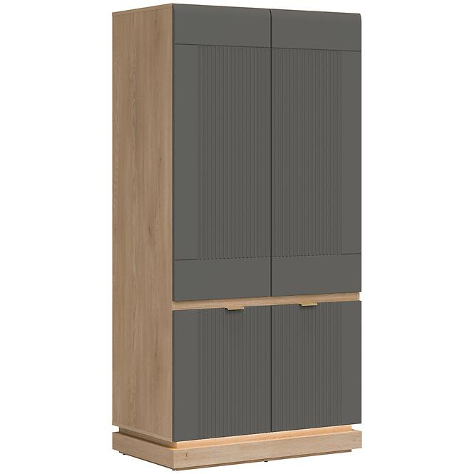 Schrank 2D Milton ML08 Dąb crem torro grau