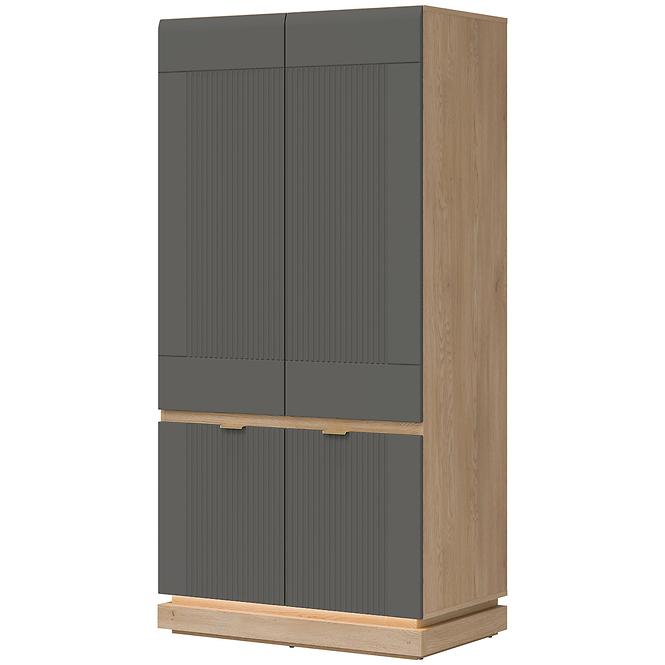 Schrank 2D Milton ML08 Dąb crem torro grau