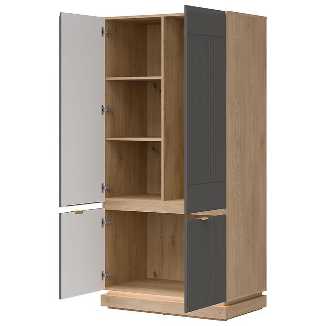 Schrank 2D Milton ML08 Dąb crem torro grau