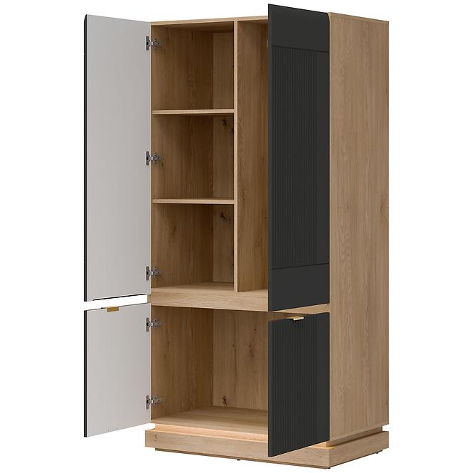 Schrank 2D Milton ML08 Dąb crem torro anthrazit