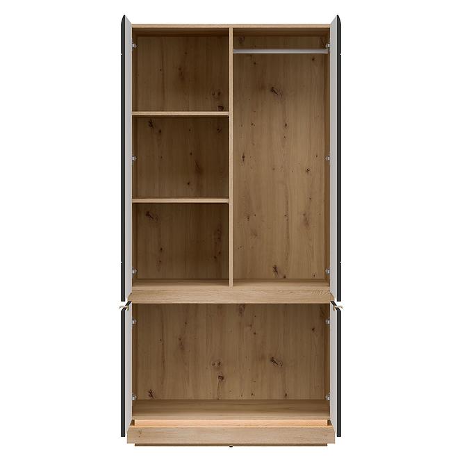 Schrank 2D Milton ML08 Dąb crem torro anthrazit