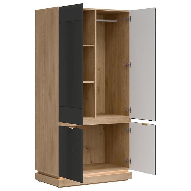 Schrank 2D Milton ML08 Dąb crem torro anthrazit