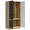 Schrank 2D Milton ML08 Dąb crem torro anthrazit,7