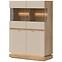 Vitrine niedrig Milton ML04 eiche crem torro kremona,2