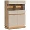 Vitrine niedrig Milton ML04 eiche crem torro kremona,6