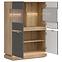 Vitrine niedrig Milton ML04 eiche crem torro grau,8