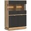 Vitrine niedrig Milton ML04 eiche crem torro anthrazit,6