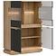 Vitrine niedrig Milton ML04 eiche crem torro anthrazit,7