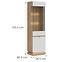 Vitrine L/P Milton ML05 eiche crem torro weiß