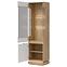 Vitrine L/P Milton ML05 eiche crem torro weiß,3