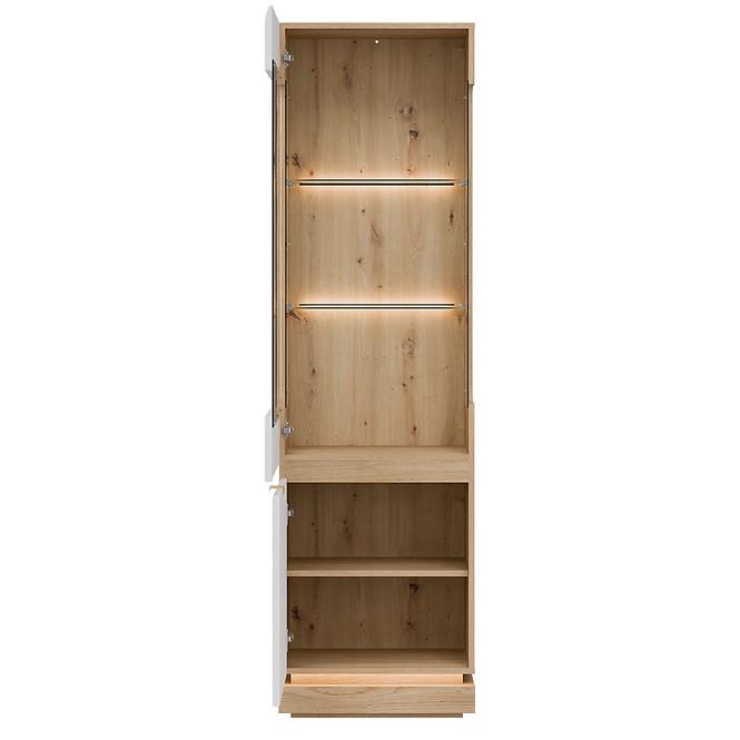 Vitrine L/P Milton ML05 eiche crem torro weiß,5