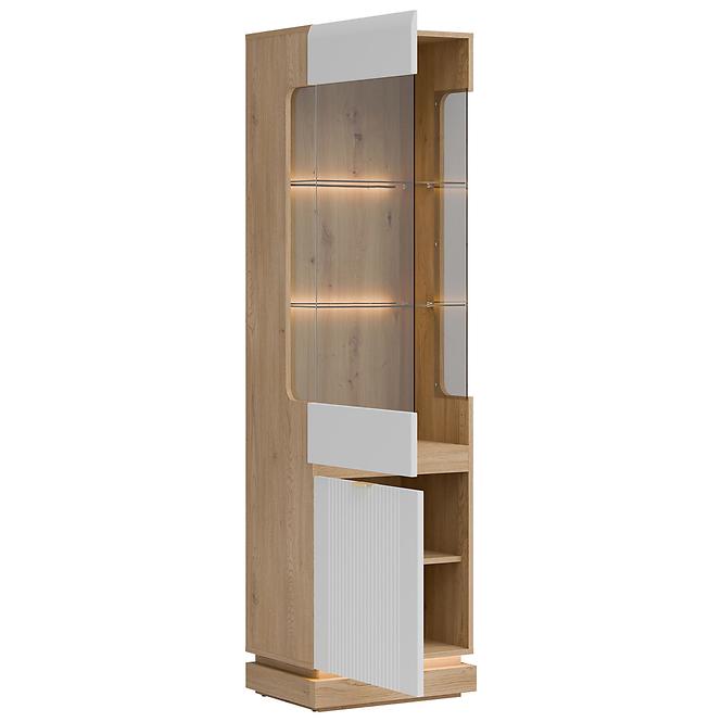 Vitrine L/P Milton ML05 eiche crem torro weiß,7