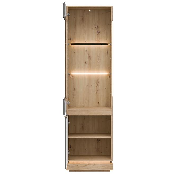 Vitrine L/P Milton ML05 eiche crem torro grau,5