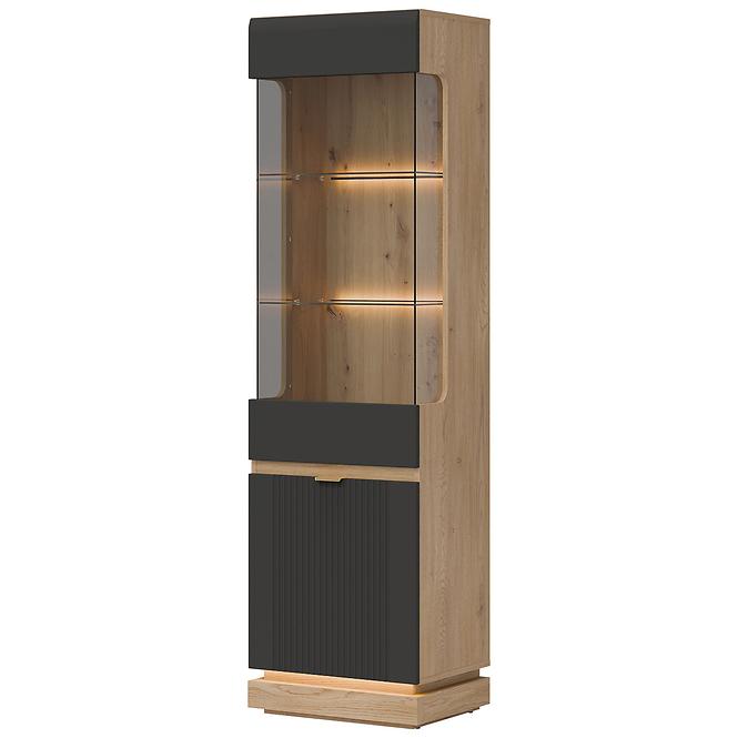 Vitrine L/P Milton ML05 eiche crem torro anthrazit,2