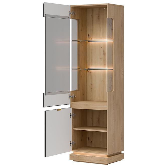 Vitrine L/P Milton ML05 eiche crem torro anthrazit,3