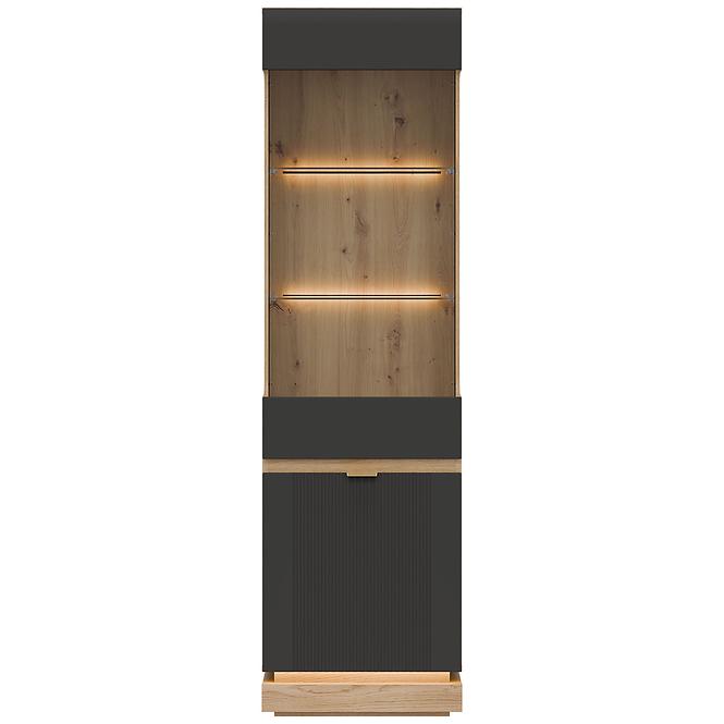 Vitrine L/P Milton ML05 eiche crem torro anthrazit,4