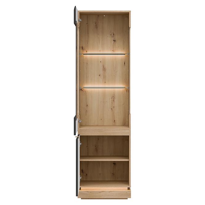 Vitrine L/P Milton ML05 eiche crem torro anthrazit,5