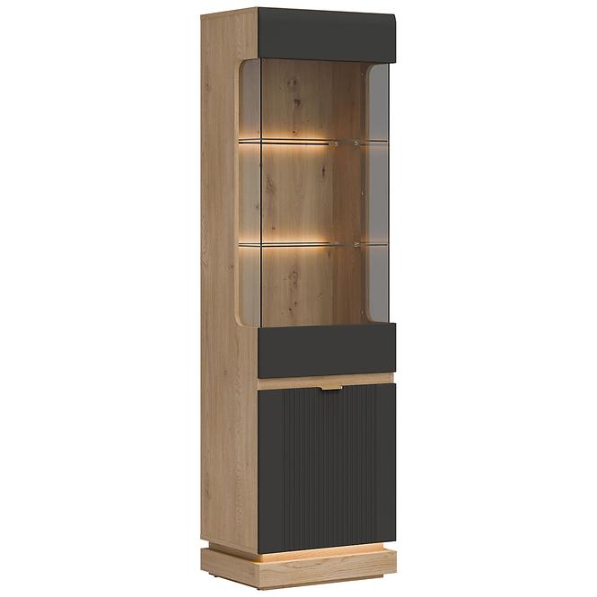 Vitrine L/P Milton ML05 eiche crem torro anthrazit,6
