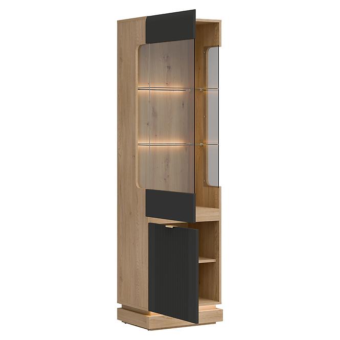 Vitrine L/P Milton ML05 eiche crem torro anthrazit,7