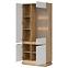 Vitrine Milton ML06 eiche crem torro weiß,3