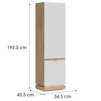 Schrank L/P Milton ML07 eiche crem torro weiß