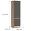 Schrank L/P Milton ML07 eiche crem torro grau