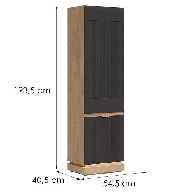 Schrank L/P Milton ML07 eiche crem torro anthrazit