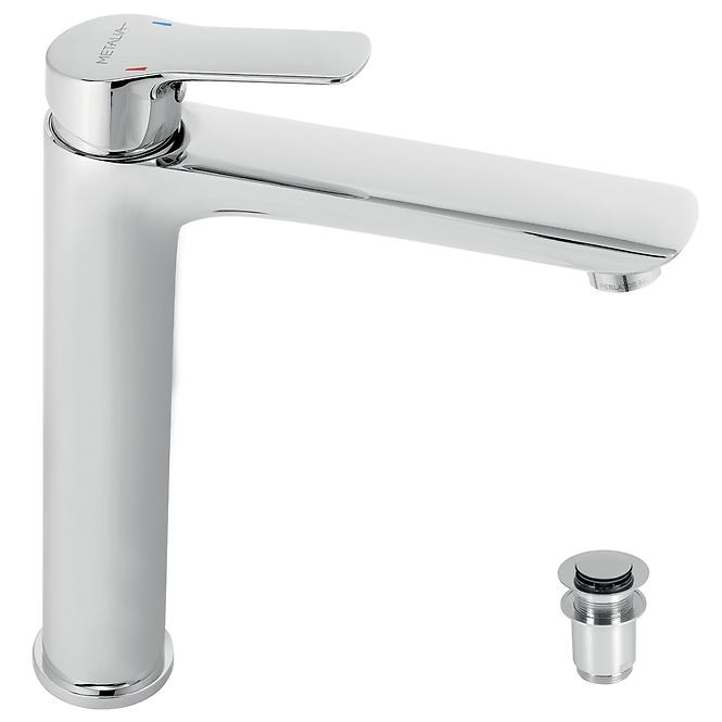 Waschbecken-Armatur mit Abfluss 54503.0 Metalia 54 Chrom
