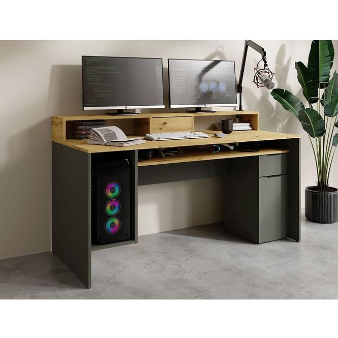 Schreibtisch 1D1SZ 60 NFSC B Grafit REX