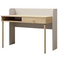 Schreibtisch Yuki 11 Graubeige/Eiche geölt