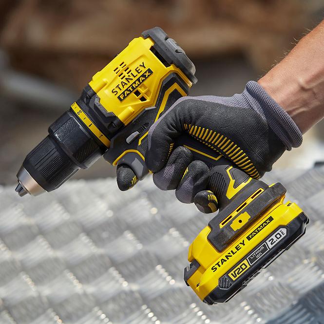 Akku-Bohrmaschine ohne Kohlebürsten Fatmax® V20 2x2.0 Ah 18V