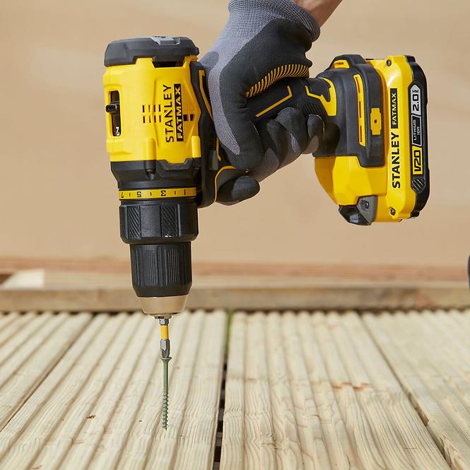 Akku-Bohrmaschine ohne Kohlebürsten Fatmax® V20 2x2.0 Ah 18V