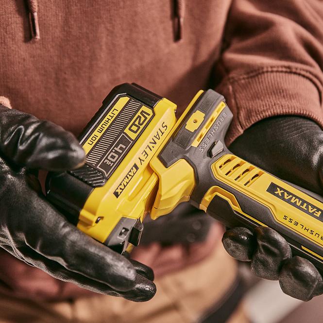 Akku-Winkelschleifer ohne Kohlebürsten Fatmax® V20 2x4.0 Ah 18V