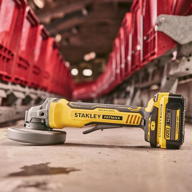 Akku-Winkelschleifer ohne Kohlebürsten Fatmax® V20 2x4.0 Ah 18V