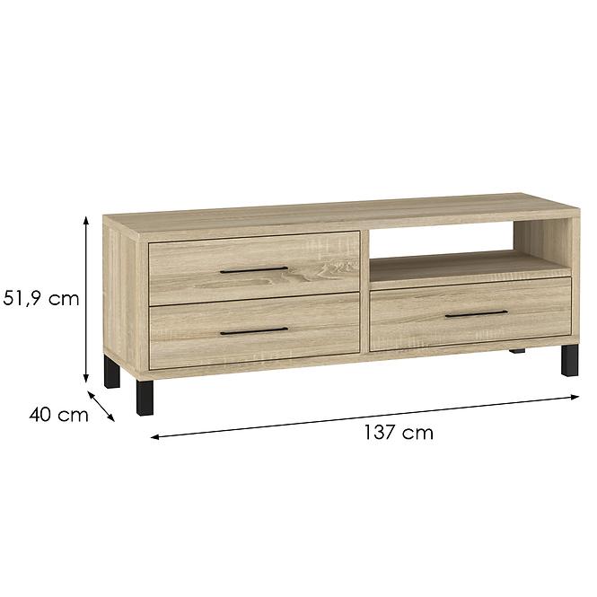 Tv Tisch Roma VII 3S eiche sonoma