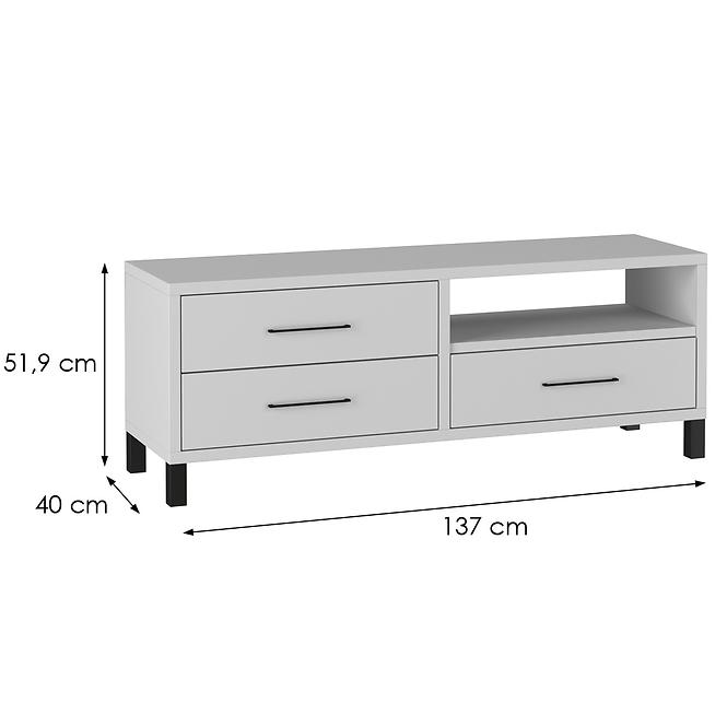 Tv Tisch Roma VI 3S helle grau