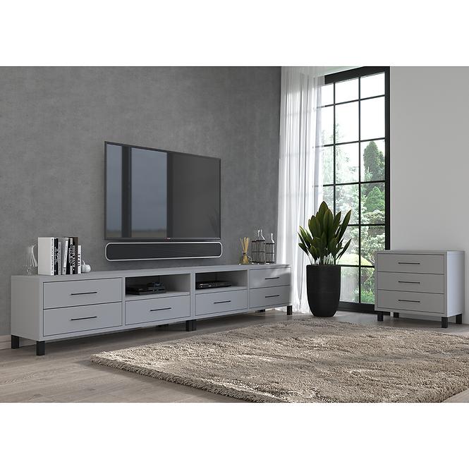Tv Tisch Roma VI 3S helle grau
