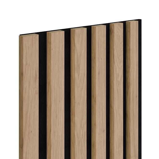 Akustikpaneel auf Filz eiche 6-Lamellen 300x2650mm,3