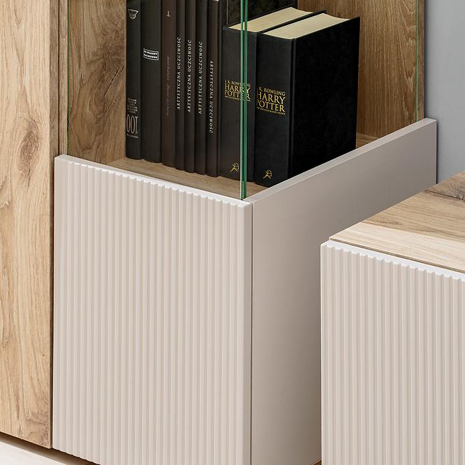 Vitrine Catalina DVC CT WSW Eiche Wiking/Kaschmir