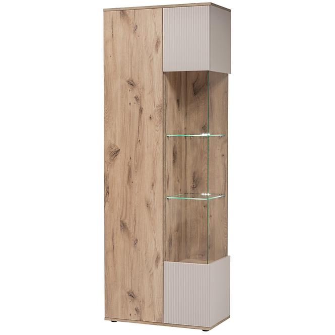Vitrine Catalina DVC CT WSW Eiche Wiking/Kaschmir