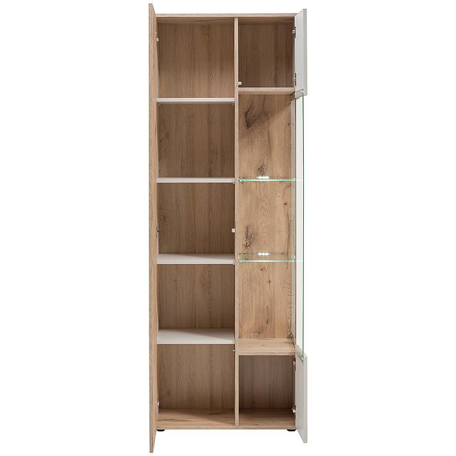 Vitrine Catalina DVC CT WSW Eiche Wiking/Kaschmir