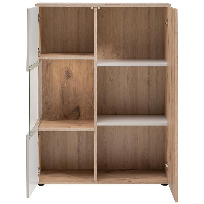Vitrine Catalina DVC CT WSN Eiche Wiking/Kaschmir