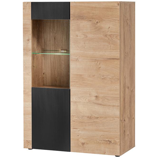 Vitrine Aron RZS AR WSW Eiche Ribbeck/Schwarz
